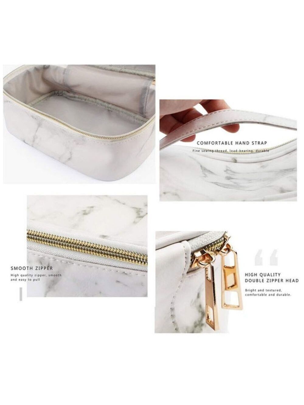 cute faux marble pattern makeup bag - Picture 6 of 7